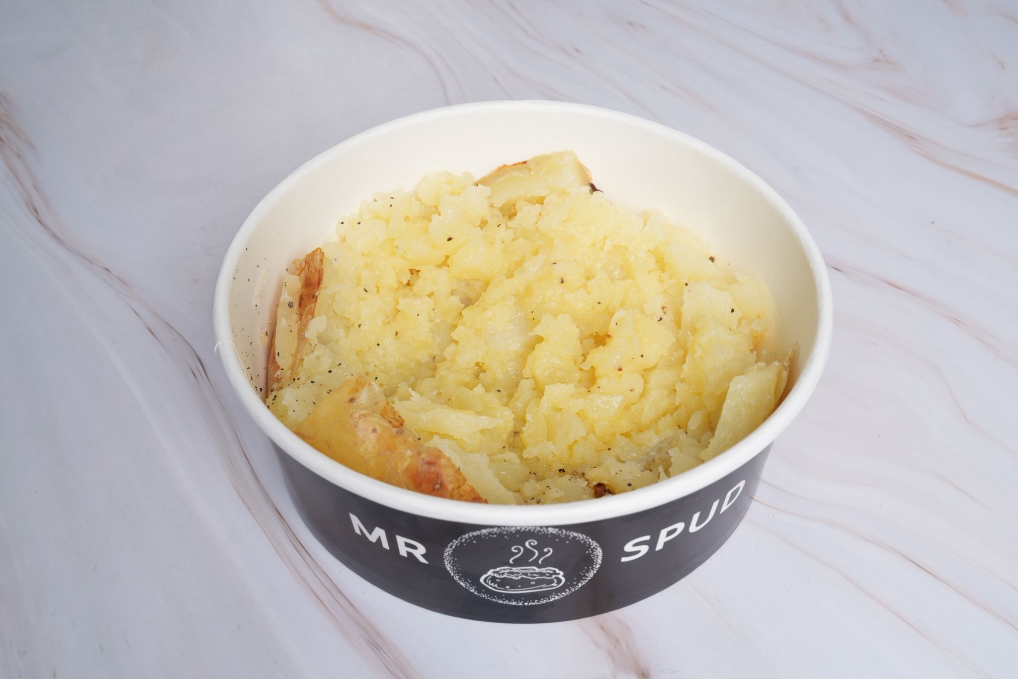 Halal jacket potato dish from MR SPUD