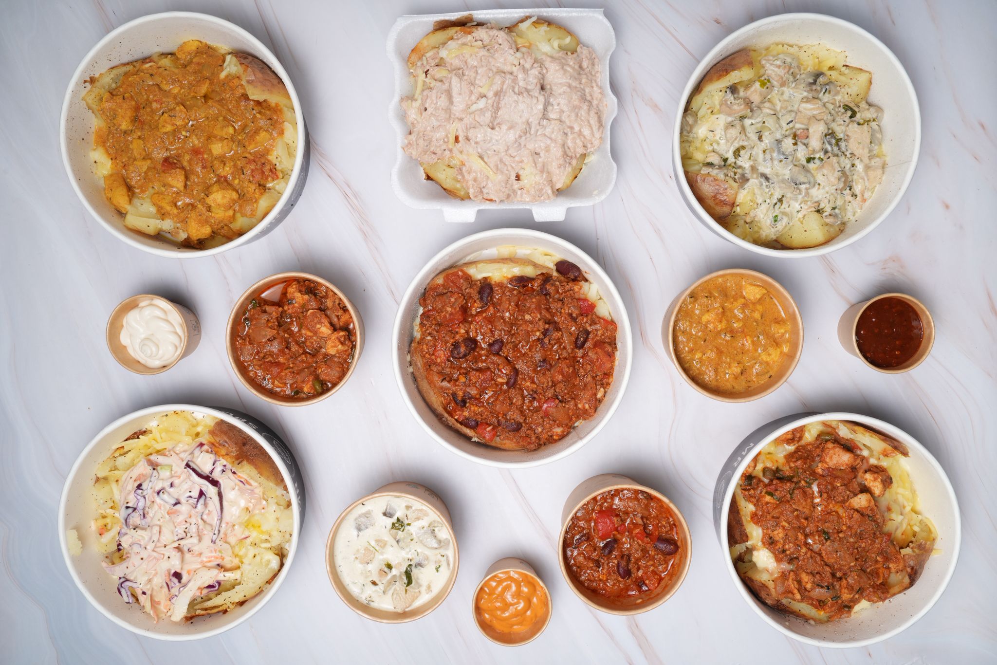 Halal jacket potato dish from MR SPUD